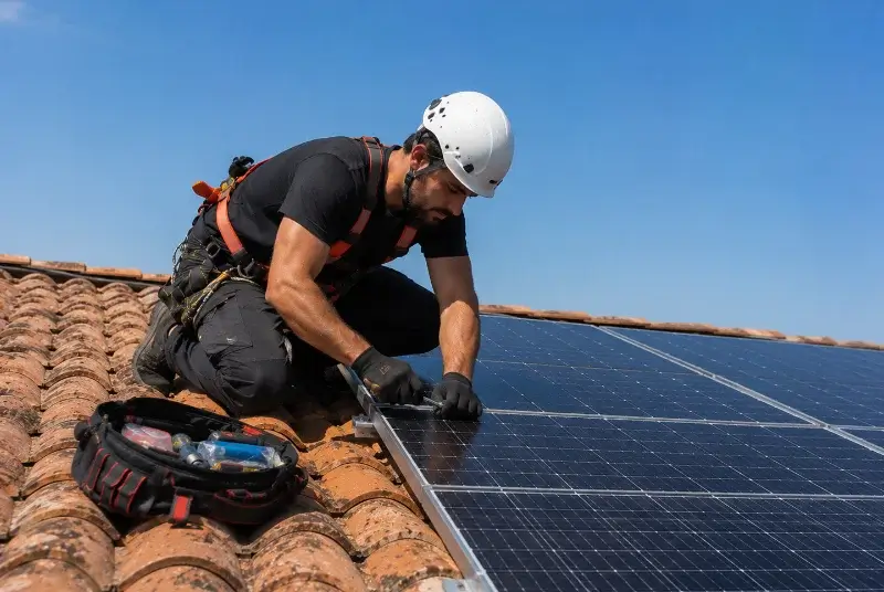 Maintenance et monitoring de panneaux solaires à Commequiers